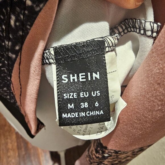 Color block Button-Up Long Sleeve Shirt M Patchwork Disco Boho 90's 70's Trucker - Picture 8 of 12